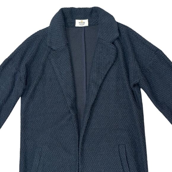 Marine Layer Birdseye Coat Tortoise Shell in Black - Picture 6 of 7